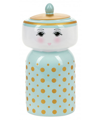 Barattolo decorativo Open Eyes verde menta Miss Etoile