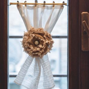 Clip ferma tenda in iuta Blanc Mariclò