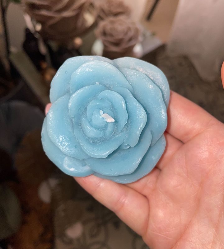 Candela bugia a forma di rosa CERERIA DI PARMA