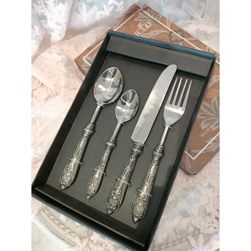 Set 4 posate "Royal House" Blanc Mariclò