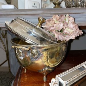 Legumiera in vintage silver