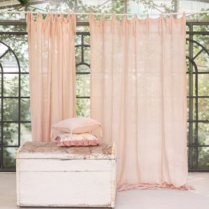 Tenda rosa antico con micro pois dorati Piece Collection by Blanc Mariclò