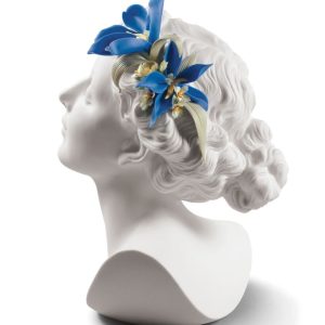 Scultura Lladrò BUSTO DAISY CON FIORI