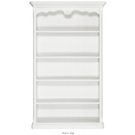 Libreria shabby country a 5 ripiani in legno L'arte di Nacchi