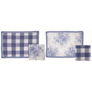 Tovaglietta con tovagliolo Tournée Blanc Mariclo