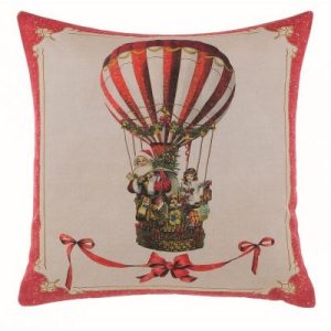 Cuscino serie Vintage Christmas cm. 45x45 variante mongolfiera