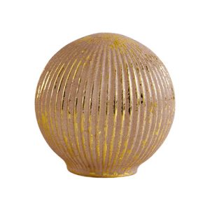 SFERA LUMINOSA da appoggio IN VETRO MERCURIZZATO ROSA E ORO grande da appoggio diametro 12– Mathilde M.