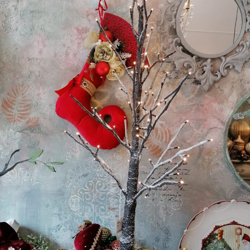 Albero luminoso spoglio con base con 78 LEDBianchi Dino