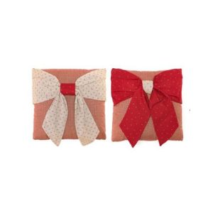 Cuscino con fiocco 40x40 cm