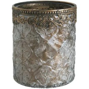 Portacandele brunito Jardin d'Hive Vasetto in vetro portacandele brunito, fa parte della nuova collezione Jardin d'Hiver di Mathilde M