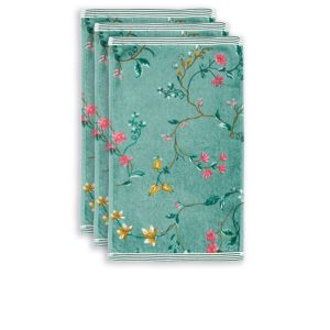 Asciugamano ospite 30x50 Les Fleurs Green Pip Studio