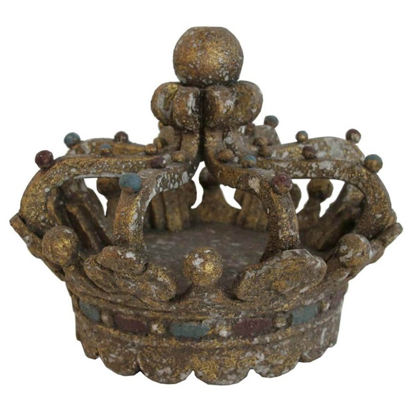 Decoro corona diametro 42 x H 33 Blanc Mariclò