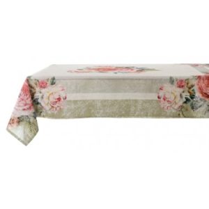 Tovaglia 50's Vintage Floral Blanc Mariclò 180x150 cm