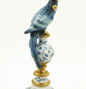 Pappagallo candeliere azzurro di Royal Family L 10 x L 10 x H 36