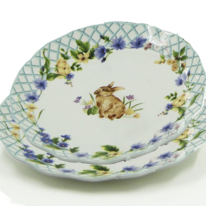 Servizio 6 piattini dolce "Spring Easter" Royal Family Collection