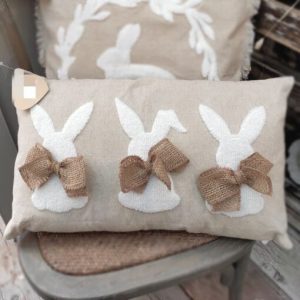 Cuscino ricamato 50x30 cm collezione Roger di Blanc Mariclò