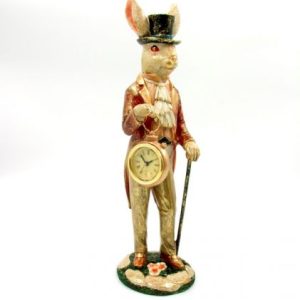 Coniglio con orologio e bastone Royal Family