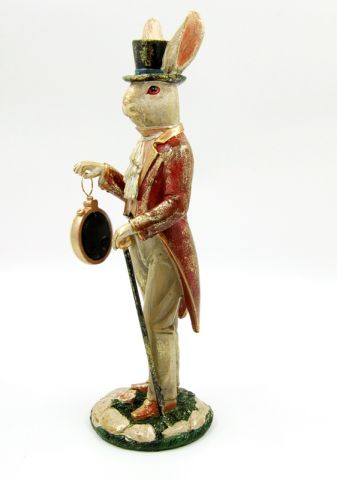 Coniglio con orologio e bastone Royal Family - immagine 3