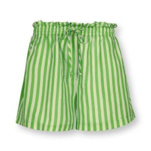 Pantaloni Corti Sumo Rigati Verde taglia L Pip Studio