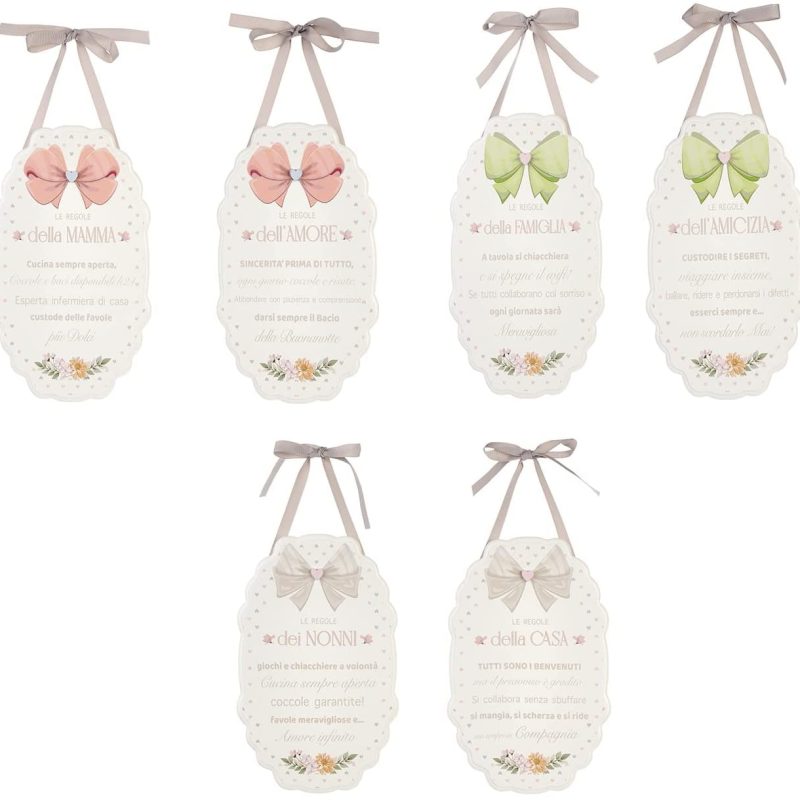 Decoro Targhette Regole Nuvole di Stoffa