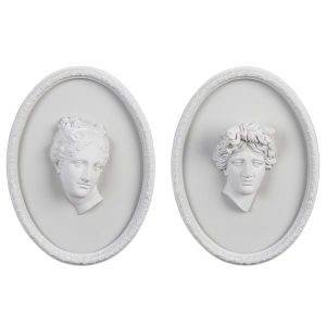 Set due Decoro collezione Gipsoteca resina di Blanc Mariclò