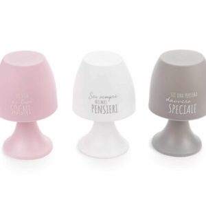 Lampada a led con dedica Nuvole di Stoffa H19 cm