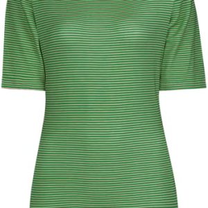 Top Manica Corta Little Sumo Stripe Green XL e XXL Pip Studio Scollo dritto