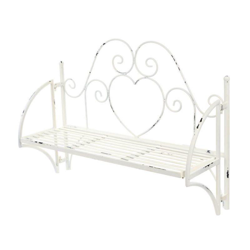 Mensola Metallo Cuore L 55 x H 40 x P 20 cm Nuvole di Stoffa