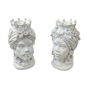 Teste di Moro Bianche h 11 cm Lamart Palais Royal