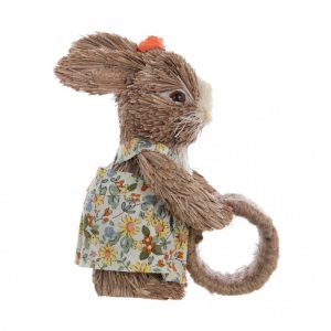 Decoro Coniglietto porta tovagliolo "Easter Fantasy" Blanc Mariclò