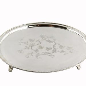 Vassoio con incisione Sheffield di Royal Family