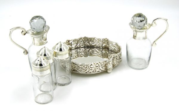 Oliera set con portaspezie Sheffield aRoyal Family - immagine 4