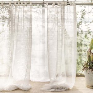 Tenda con passanti collezione Biancaneve Blanc Mariclò