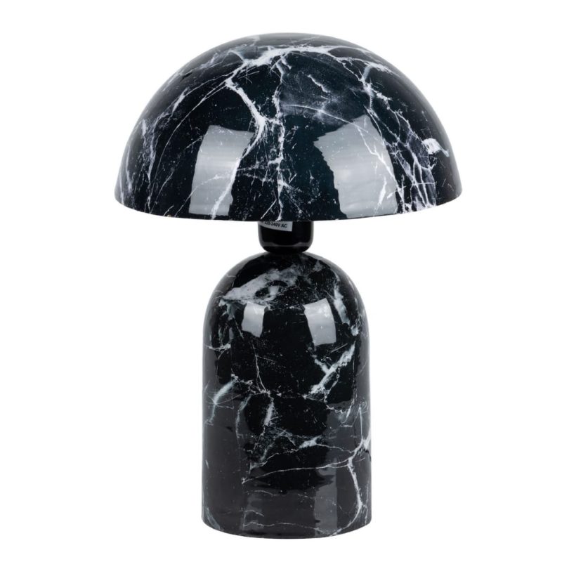 Lampada da tavolo effetto marmo Garpe 26x26x38 cm