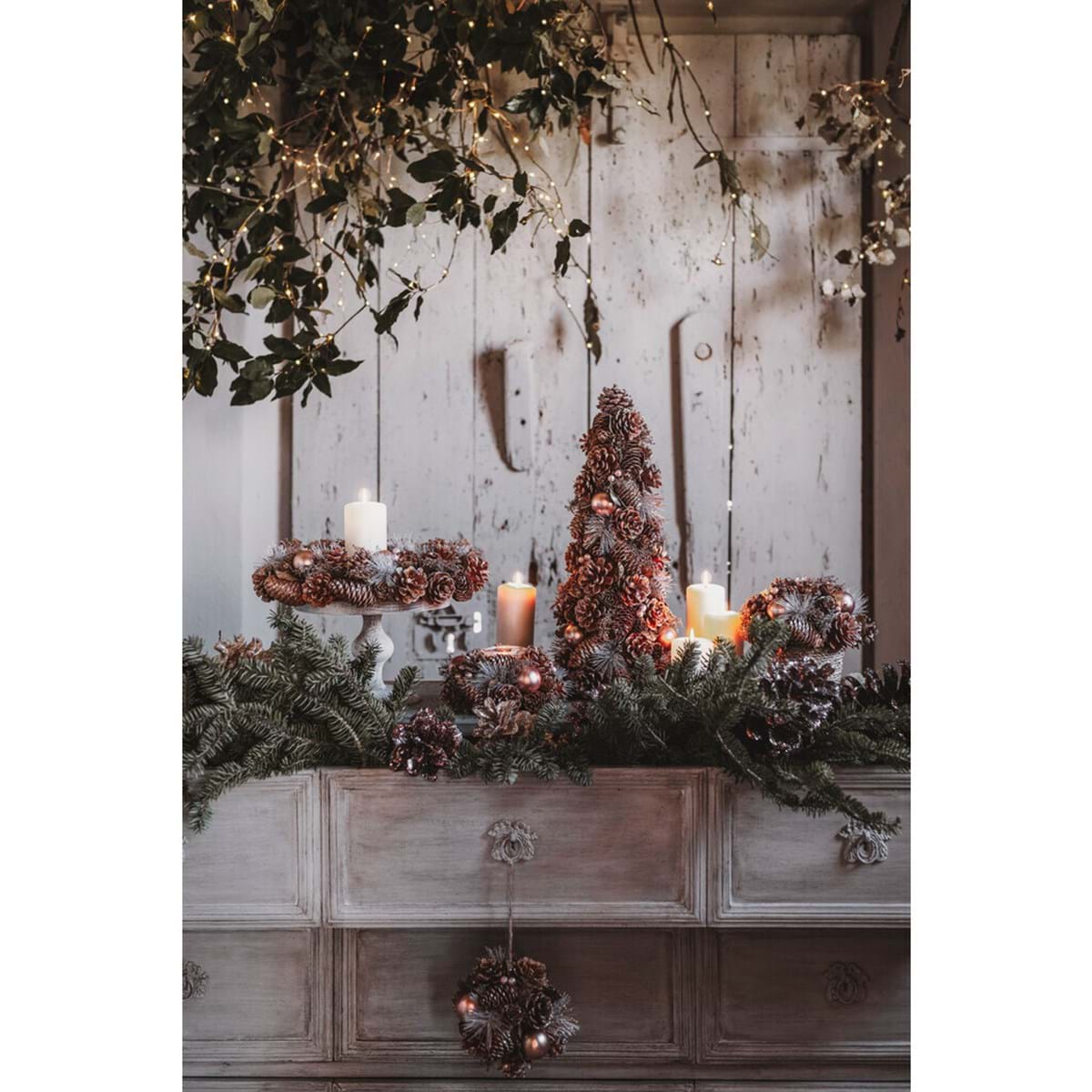 Decoro Ghirlanda collezione "Sottobosco" Blanc Mariclò - immagine 2