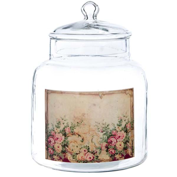 Barattolo in vetro con coperchio Villa Petraia Blanc Mariclò 20x20x28 cm