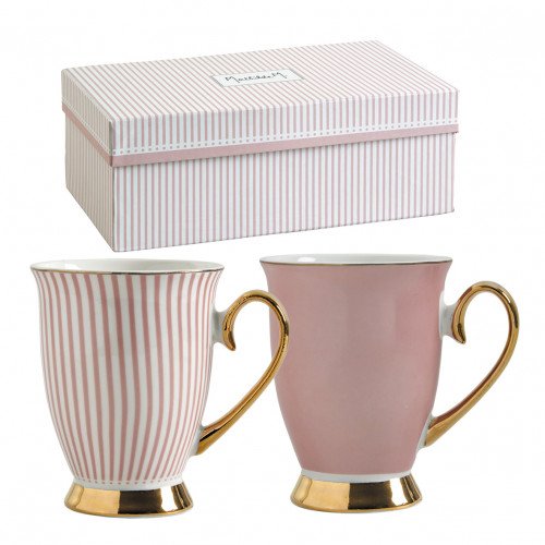 Set di due tazze Madame de Récamier rosa 30 cl Mathilde