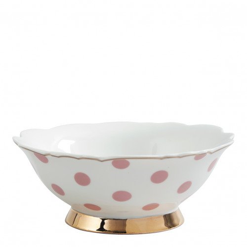 Ciotola a pois rosa Madame de Récamier 35 cl Mathilde