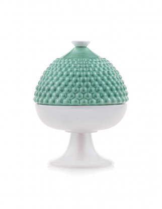 Scatola con coperchio Tiffany Emò cm 10x h13,5