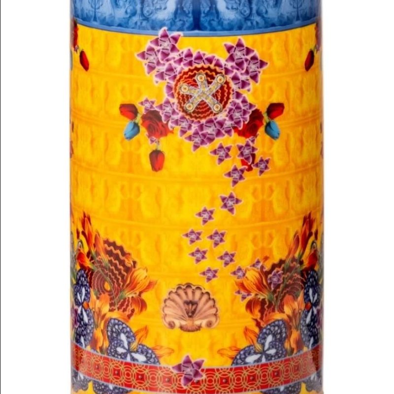 Vaso foulard Giallo S 22,5 cm Lamart