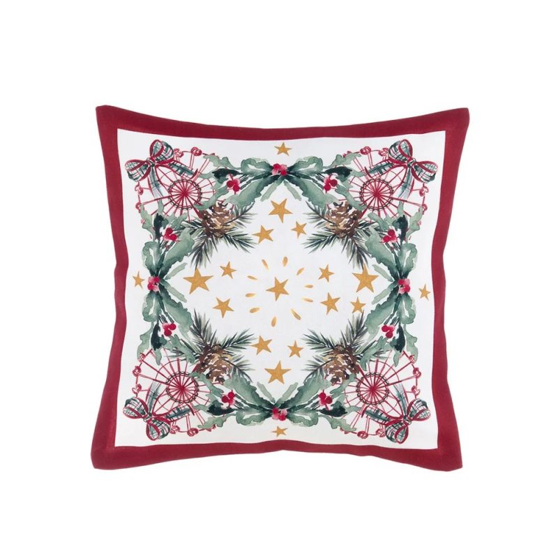 Cuscino natalizio collezione "Natale Italiano" Blanc Mariclò 30x30