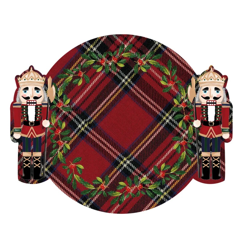 Tovalietta Natalizia in vinile collezione "Natale Italiano" Blanc Mariclò 35x43