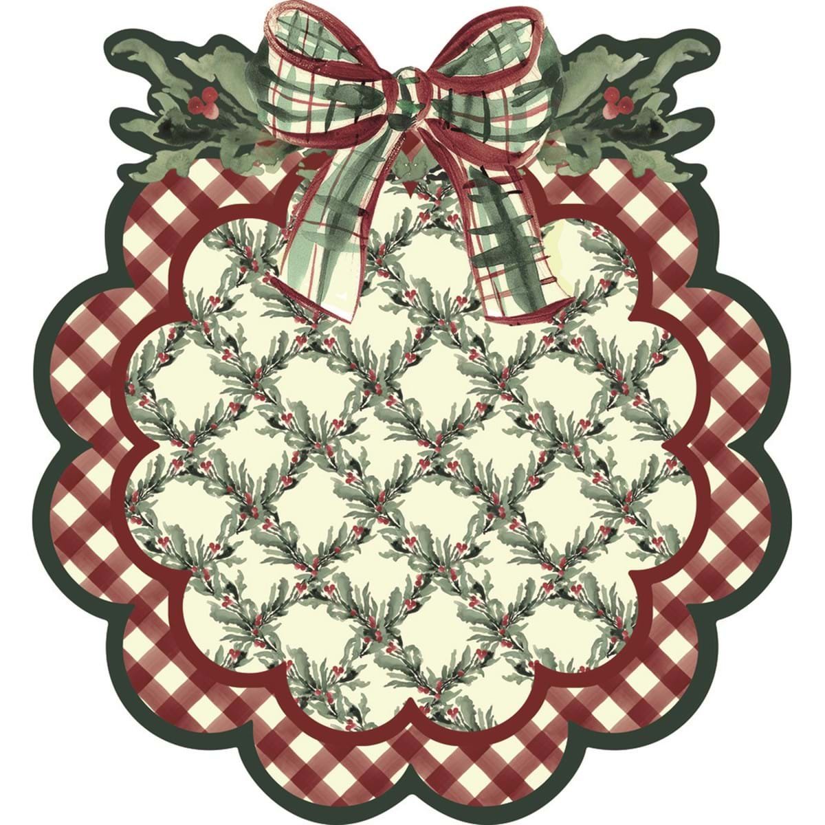 Tovaglietta Natalizia collezione "Natale Italiano" Blanc Mariclò38 cm