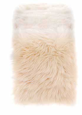 Runner ecopelliccia Blanc Mariclò collezione Chalet 33x140 cm