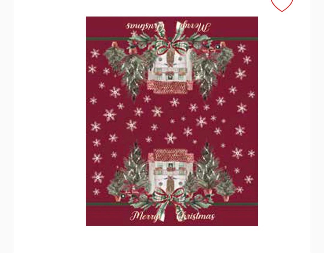 Blanc Mariclo Plaid Sherpa 140 x 170 cm - Collezione Un Natale Italiano Rosso