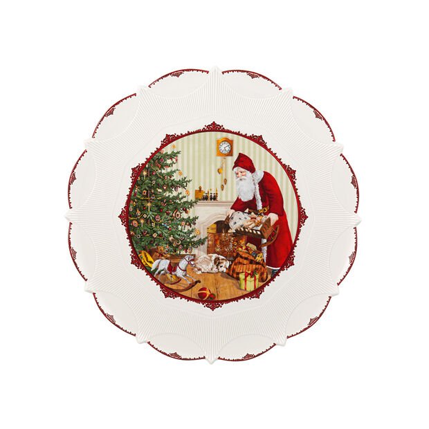 Piatto grande Babbo Natale porta regali 42x42x2 cm Villeroy & Boch