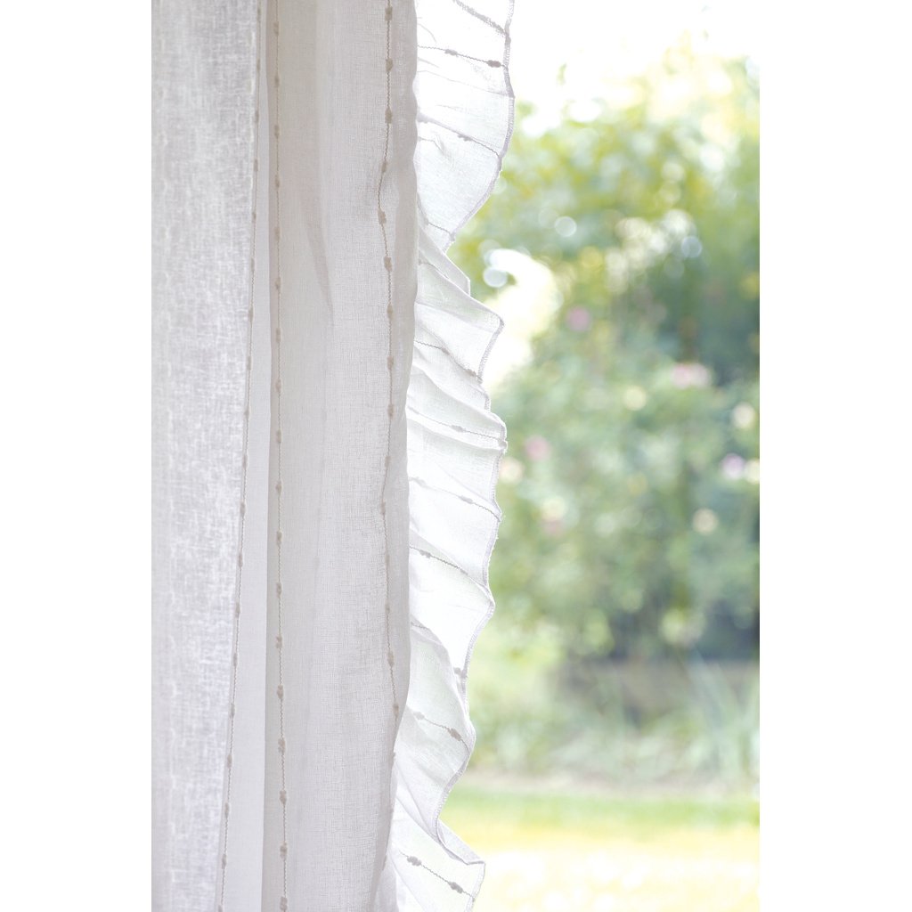 Tenda con passanti Plumetis 150x290 di Blanc Mariclò