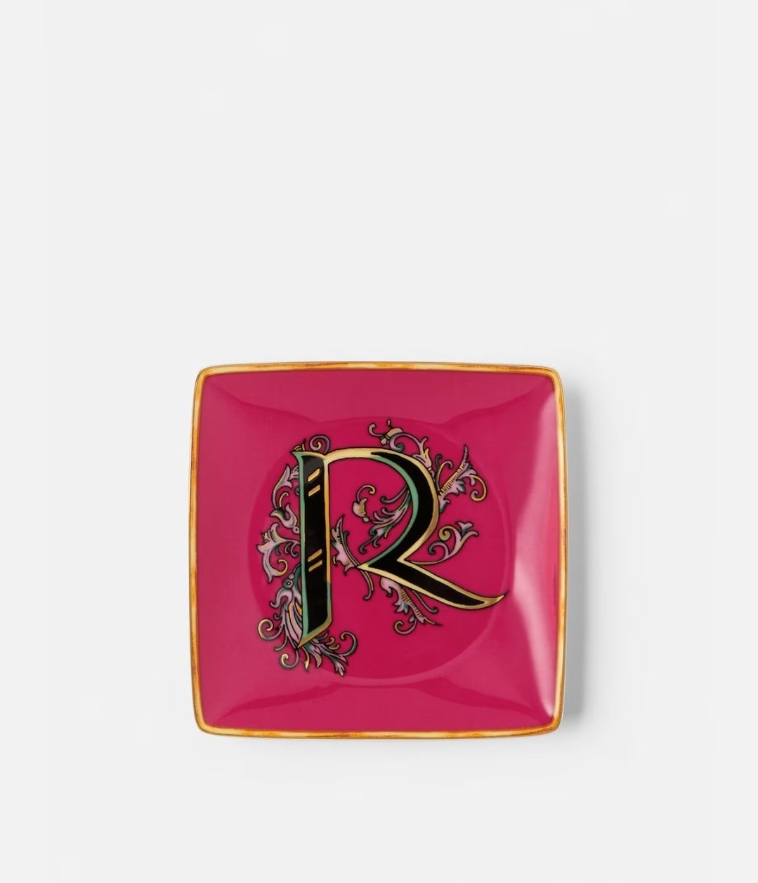 Coppetta quadrata Versace Holiday Alphabet R cm 12