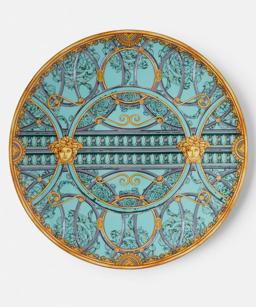 Piatto Porcellana Versace La Scala del Palazzo 33 cm