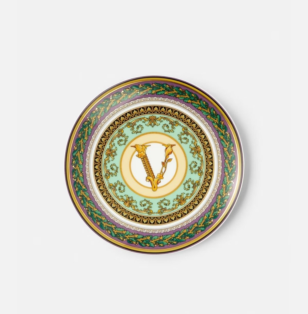 Piatto Porcellana piano Versace Barocco Mosaic cm 17